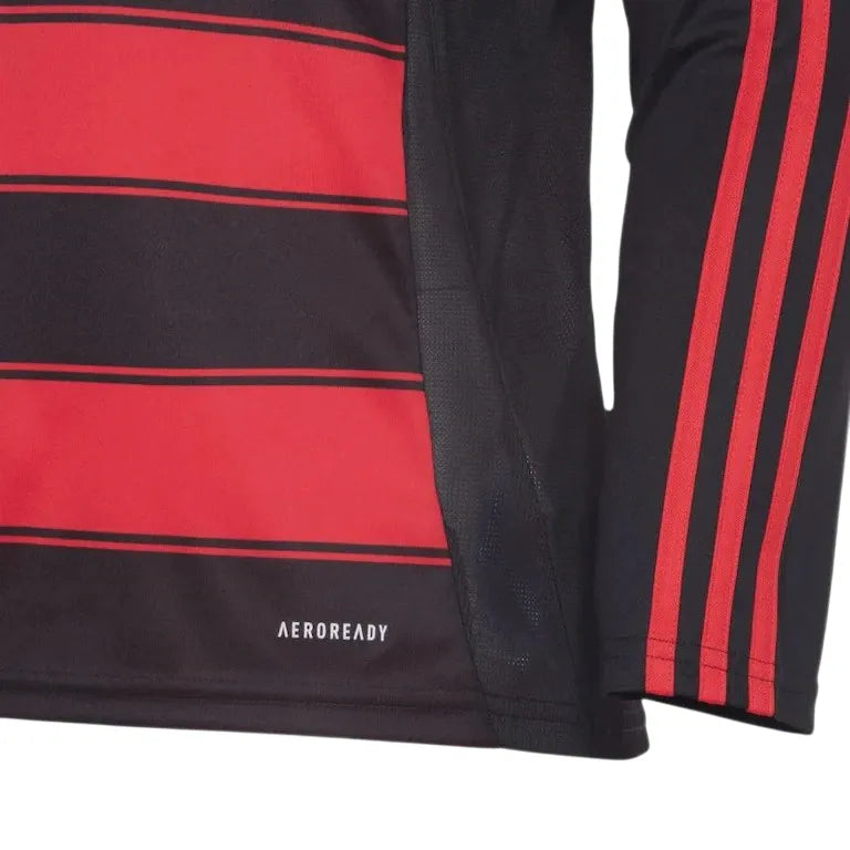 Camisa CRF Home 25/26 Manga Longa - Preto e Vermelho
