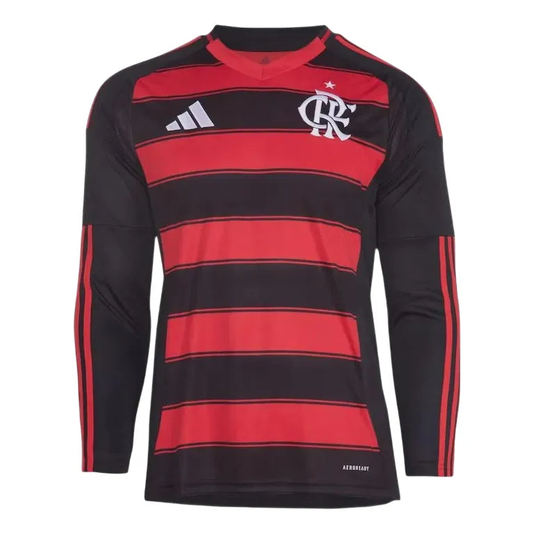 Camisa CRF Home 25/26 Manga Longa - Preto e Vermelho